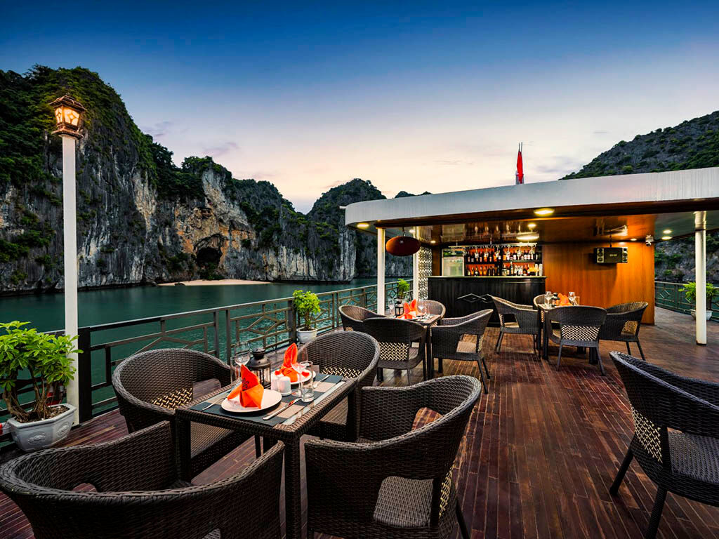Savor Vietnamese fusion cuisine onboard